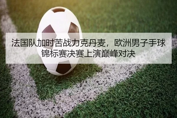 法国队加时苦战力克丹麦，欧洲男子手球锦标赛决赛上演巅峰对决